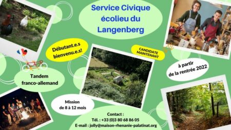 Nouvelle mission en service civique à l’Écolieu Langenberg